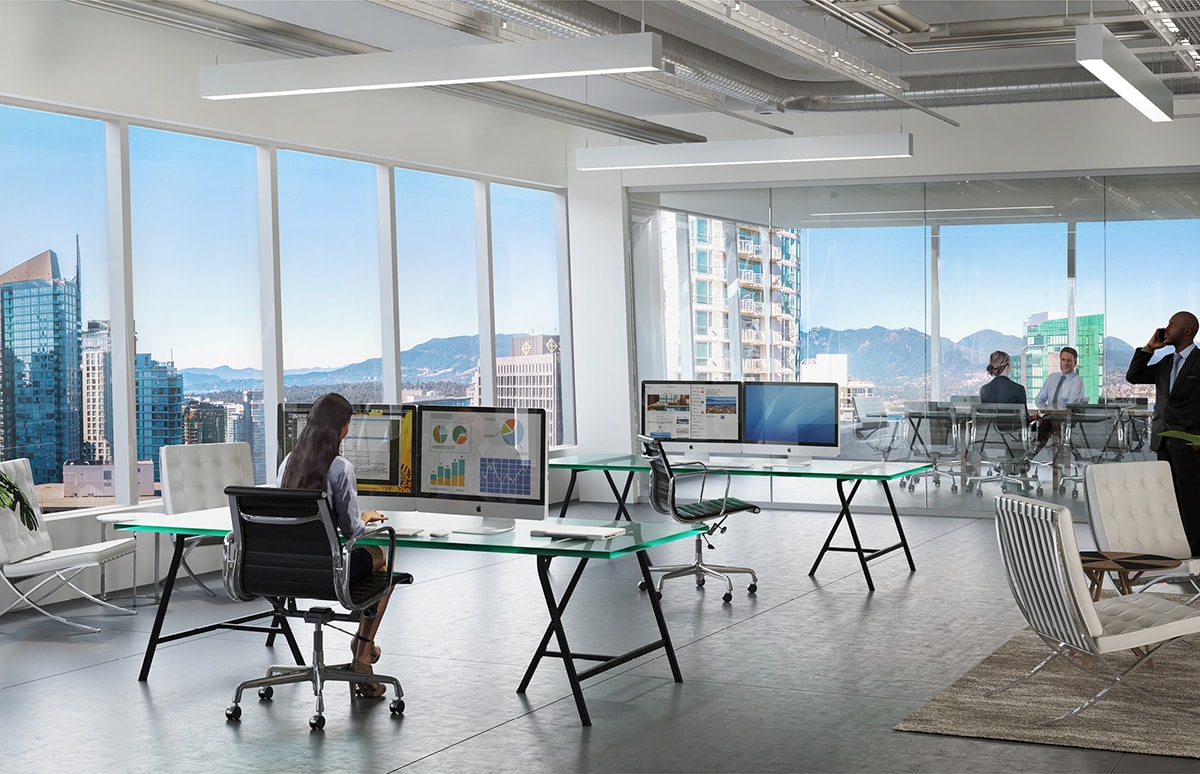 Free-flowing and virtually column-free floors