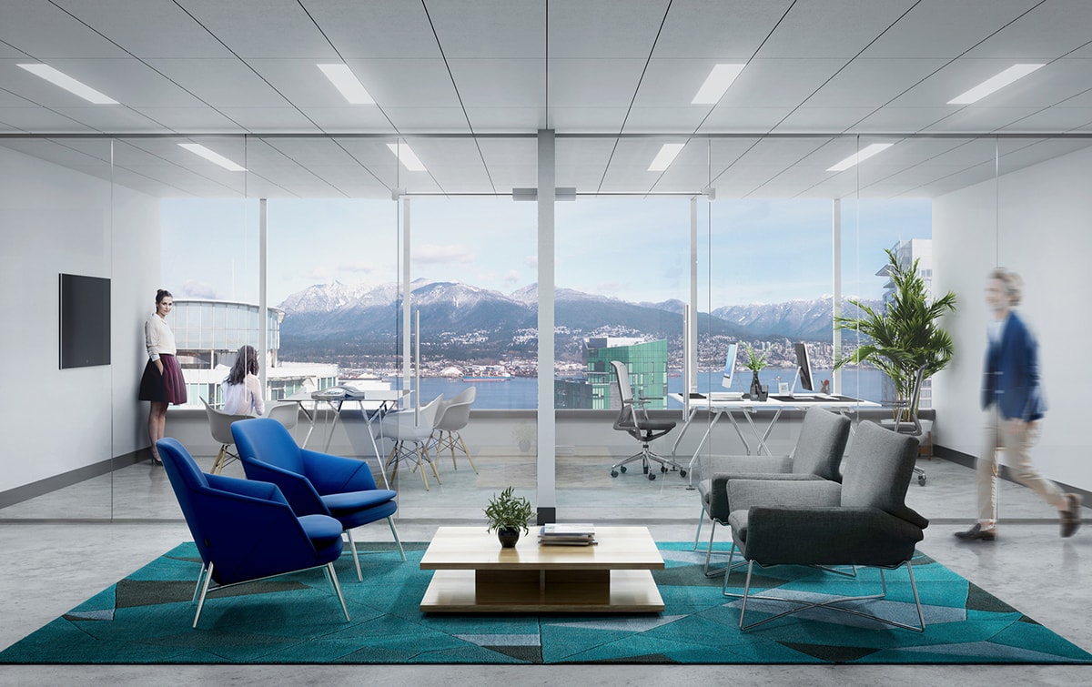 Expansive windows maximize daylight