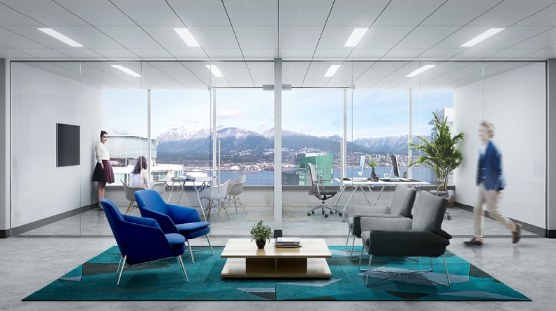 Expansive windows maximize daylight